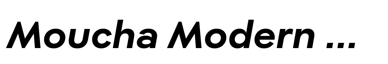 Moucha Modern Bold Italic